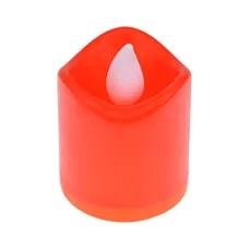 Светодиодная свеча, 4х3см, цвет красный SVZ005-06