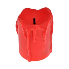Светодиодная свеча, 5х3,см, цвет красный SVZ006-03
