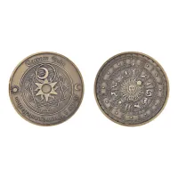 Сувенирная монета Календарь-гороскоп, d.4см MN019