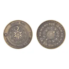 Сувенирная монета Календарь-гороскоп, d.4см MN019