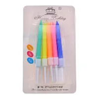 Набор свечей для торта, 10шт., разноцветные SVZ008-05