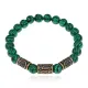 Рунический браслет-амулет Успешная учеба, новые знания с синт.камнем Малахит BSRA-201