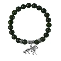 Браслет Лев (храбрость, власть, благосостояние), Змеевик BSP-23-2073