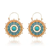 Серьги Солнце, d.4,5см SE171