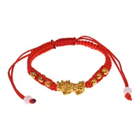 Браслет из красной нити Пи Щу, 3мм BS510