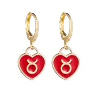 Серьги Знаки Зодиака Телец, 2,5х1х1см 1G0423-02