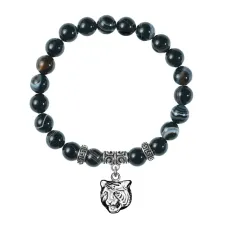 Браслет Тигр (защита, сила, победа), Черный агат BSP-24-10