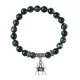 Браслет Паук (защита, трудолюбие, достаток), Черный агат BSP-24-14
