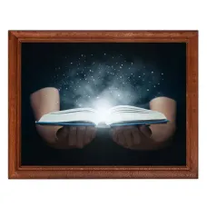 Постер в рамке 22х17 см Волшебная книга POSG-0073
