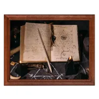 Постер в рамке 22х17см Книга заклинаний POSG-0079