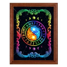 Постер в рамке 17х22см Инь-Ян POSV-0004