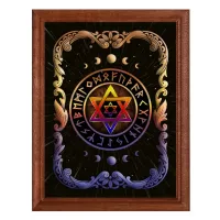 Постер в рамке 17х22см Звезда Давида POSV-0008