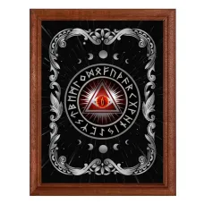 Постер в рамке 17х22см Всевидящее око POSV-0013