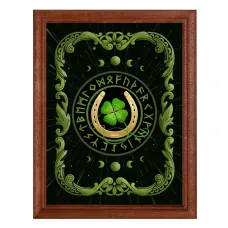 Постер в рамке 17х22см На счастье и удачу POSV-0016