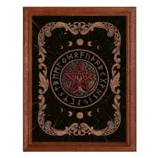 Постер в рамке 17х22см Пентаграмма и Дерево жизни POSV-0021