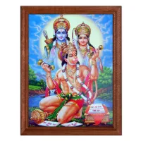 Постер в рамке 17х22см Рама, Сита, Хануман POSV-0106