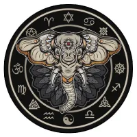 Коврик для мыши Слон, d.20см KM0011