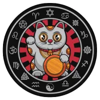 Коврик для мыши Манеки-Неко, d.20см KM0014