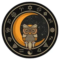 Коврик для мыши Сова, d.20см KM0015