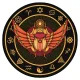 Коврик для мыши Скарабей, d.20см KM0018