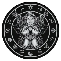 Коврик для мыши Ангел-хранитель, d.20см KM0020