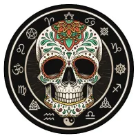 Коврик для мыши Череп, d.20см KM0023