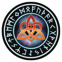 Коврик для мыши Узлы любви, d.20см KM0036