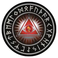 Коврик для мыши Всевидящее око, d.20см KM0040