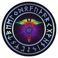 Коврик для мыши Кадуцей, d.20см KM0044