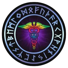 Коврик для мыши Кадуцей, d.20см KM0044