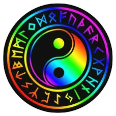 Коврик для мыши Инь-Ян, d.20см KM0050