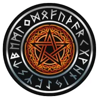 Коврик для мыши Кельтская пентаграмма, d.20см KM0053