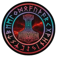 Коврик для мыши Молот Тора, d.20см KM0060