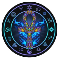 Коврик для мыши Анкх, d.20см KM0069