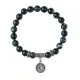 Браслет Багуа (защита от негативной энергии), Черный агат BSP-24-34