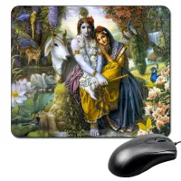 Коврик для мыши 22х18см Кришна и Радха KMP032