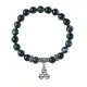 Браслет Трискель (защита и гармония), Черный агат BSP-24-0036