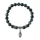 Браслет Рука Будды (защита, духовное развитие), Черный агат BSP-24-2056