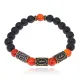 Рунический браслет Руны Пива (защита от магии), лава + сердолик BSRL2-027