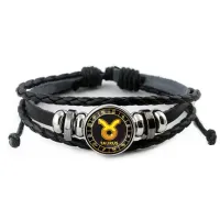 Кожаный браслет Знаки Зодиака - Телец BSK-0025