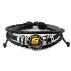 Кожаный браслет Знаки Зодиака - Рак BSK-0027