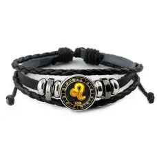 Кожаный браслет Знаки Зодиака - Лев BSK-0028