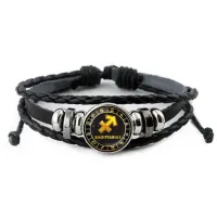 Кожаный браслет Знаки Зодиака - Стрелец BSK-0032