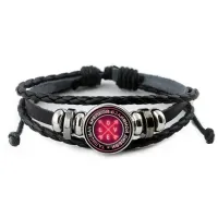 Кожаный браслет Талисман крепкой взаимной любви BSK-0036