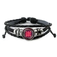 Кожаный браслет Талисман крепкой взаимной любви BSK-0036
