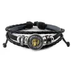 Кожаный браслет Николай Чудотворец BSK-0045