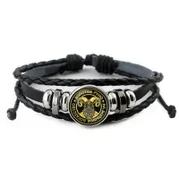 Кожаный браслет Золотое руно BSK-0046