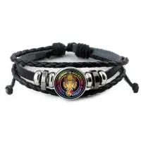 Кожаный браслет Ганеша BSK-0048