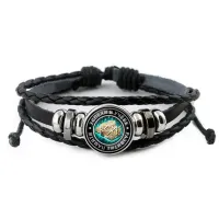 Кожаный браслет Успехи в учебе и развитие памяти BSK-0059