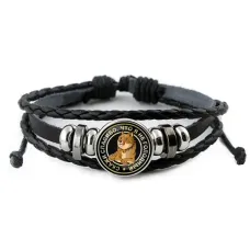 Кожаный браслет Не голодный BSK-0067